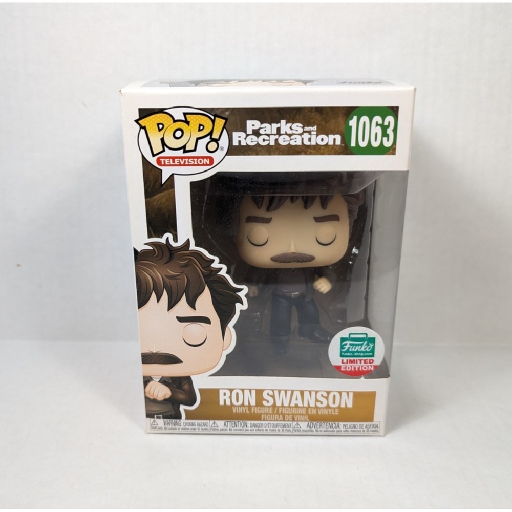 Ron Swanson 1063 Funko Pop Figure Parks & Rec Limited Edition Snake Juice